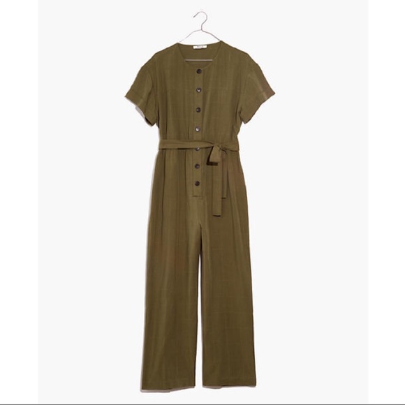 Madewell - Short Sleeve Belted Jumpsuit NWT - Picture 3 of 3